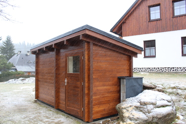 venkovní sauna Kvilda